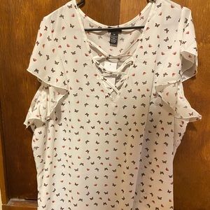 rue 21 butterfly blouse